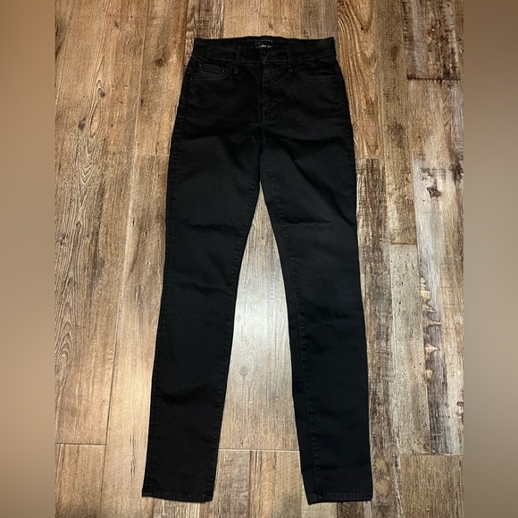 Mother High Waisted Looker in Not Guilty Black Women’s Denim Size 25 - Picture 6 of 7